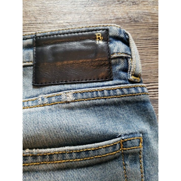 R13 Jeans Boy Skinny In Cromwell Sz 24 Distressed Made In Italy (N - Picture 11 of 11